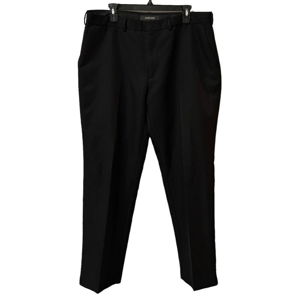 Dockers Men’s Black Dress Pants Pockets Size 36/30
